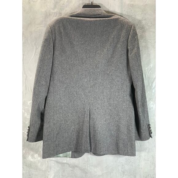 IMPERIAL BY HAGGAR Men's Heathered Gray One-Button Wool Sport Coat SZ 42L - Picture 2 of 13